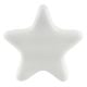 Solid White Star Ceramic Cabinet Knob